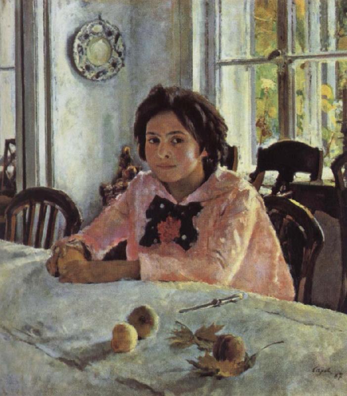 Valentin Serov Girl awith Peaches oil painting image